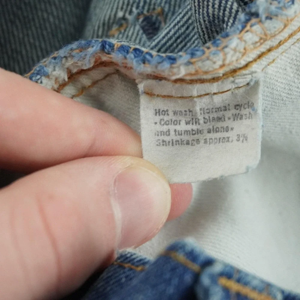 Levi's 505 Jeans Mens 35x31 Blue Vintage 70s Single Stitch Talon 42 Zipper